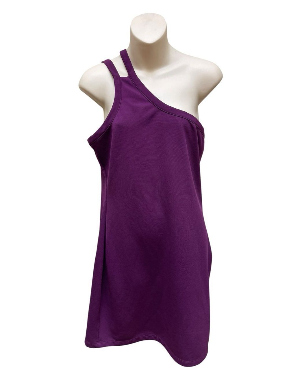 Walter by Walter Baker Purple One Shoulder Dress Large Bodycon Cocktail Dress